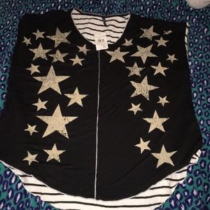 Edista 1x shirt with stars and gems
